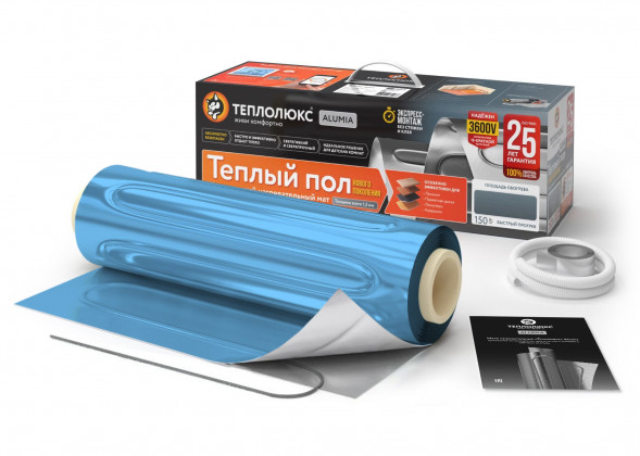 Нагревательный мат Теплолюкс Alumia 1500 Вт/10,0 кв.м