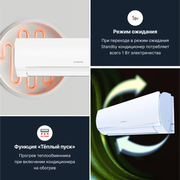 Кондиционер инверторный Kentatsu KSGOT35HZRN1/KSROT35HZRN1