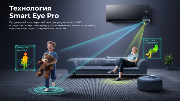 Кондиционер инверторный Hisense AS-18UW4RFMQK00(B)