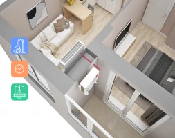 Монтаж напрямую через стену