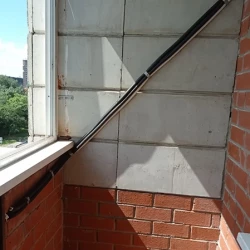 Установка кондиционера через балкон