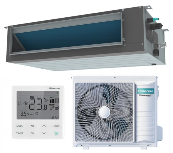 Канальный инверторный кондиционер Hisense AUD-24UX4RFM8/AUW-24U4RJ7