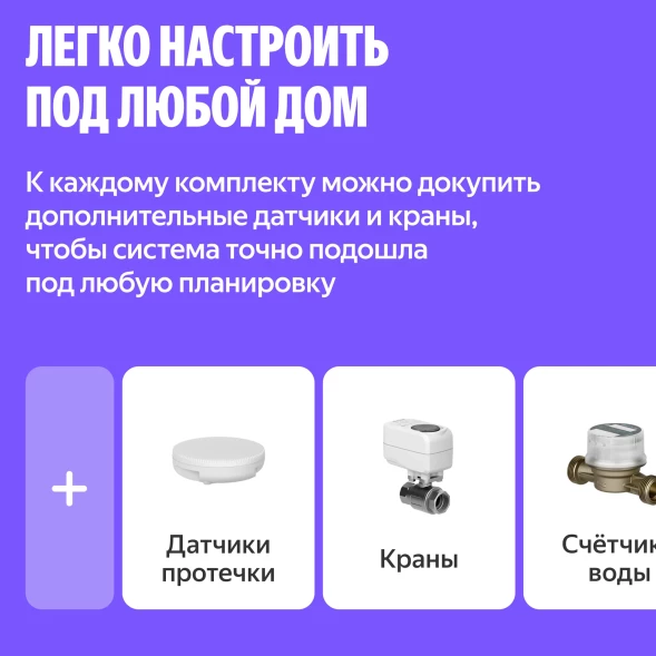 Умная система защиты от протечки воды NEPTUN комплект базовый 1/2